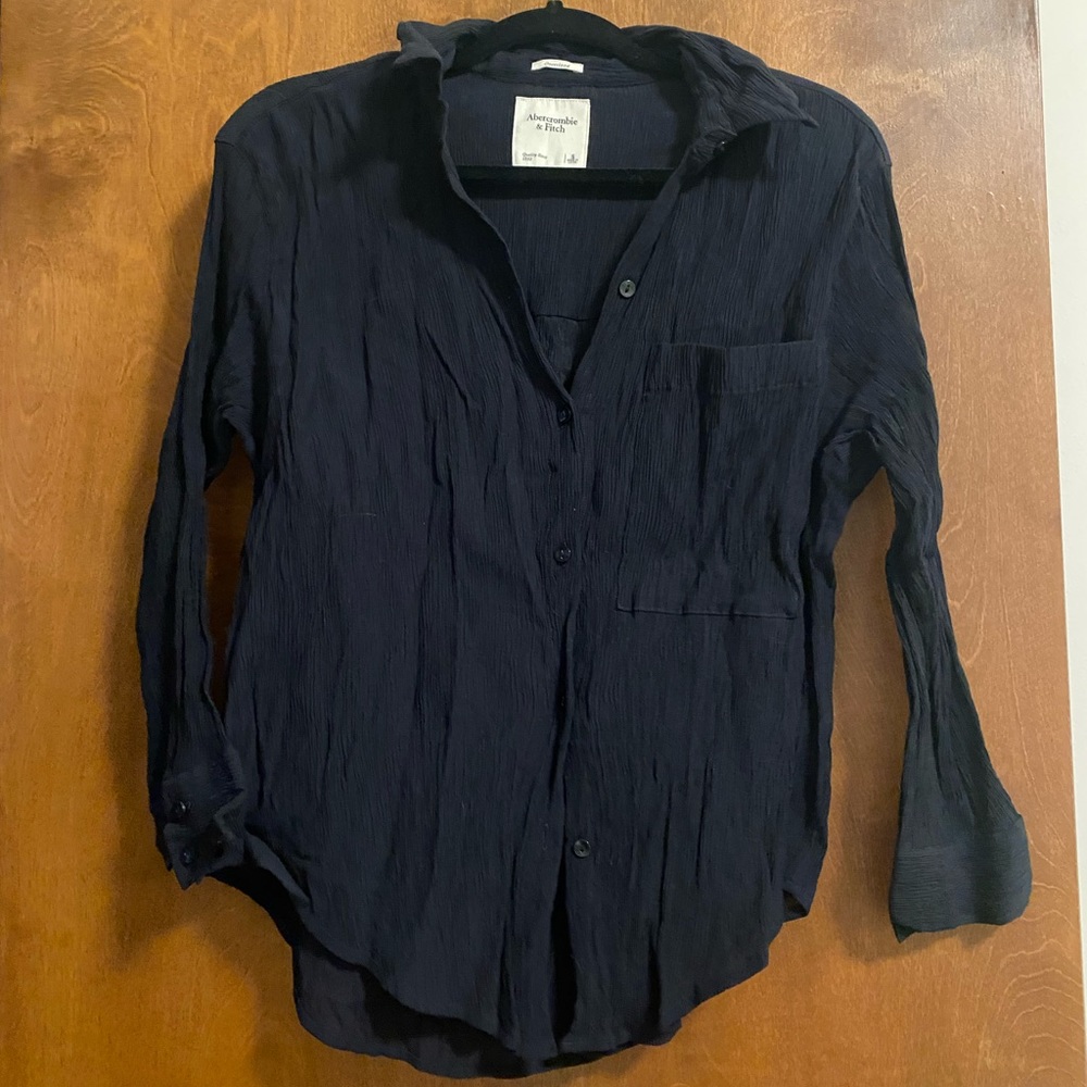 Abercrombie oversized crinkle shirt